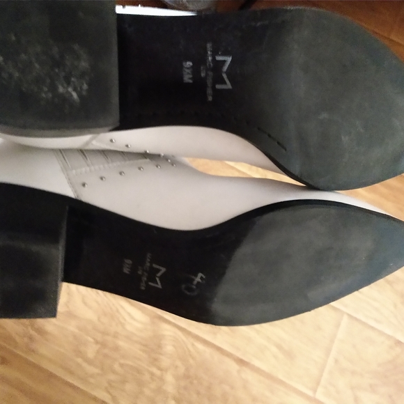 Leather white booties - Picture 2 of 6